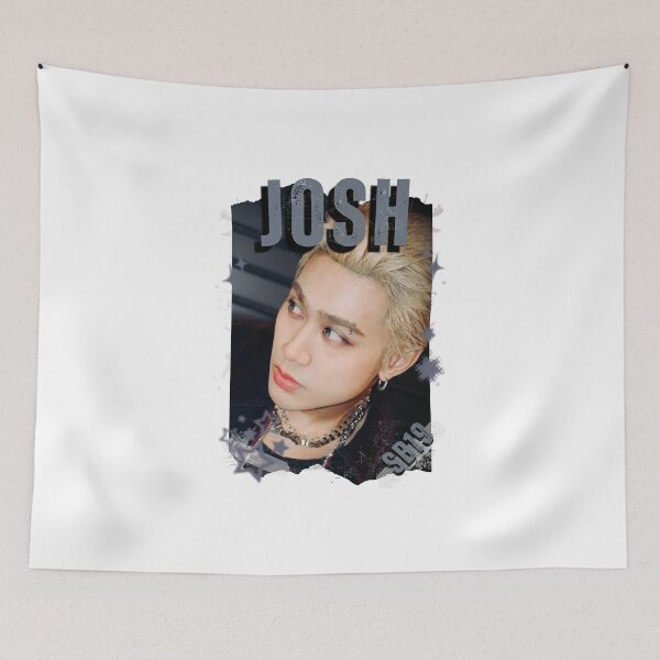 Item preview, SB19 Josh Kings of P-pop Filipino in Monochrome Black and White Collage Art Design designed and sold by HELL0WBELLO.