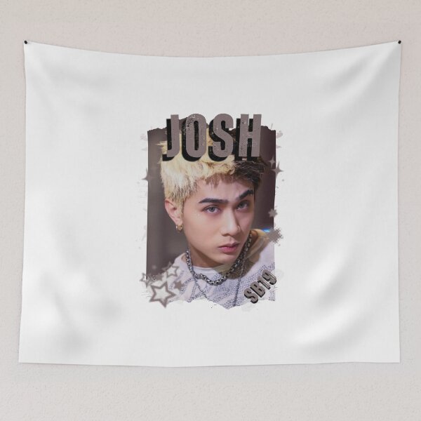 Item preview, SB19 Josh Kings of P-pop Filipino in Monochrome Black and White Collage Art Design designed and sold by HELL0WBELLO.