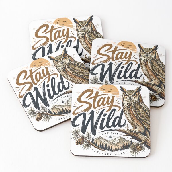 Item preview, Great Horned Owl Hand Lettering Vintage Design designed and sold by Velnoxar.