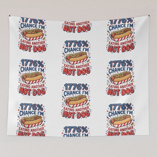 Item preview, 1776% Chance I'm Eating Another Hot Dog designed and sold by 1st Choice Design.