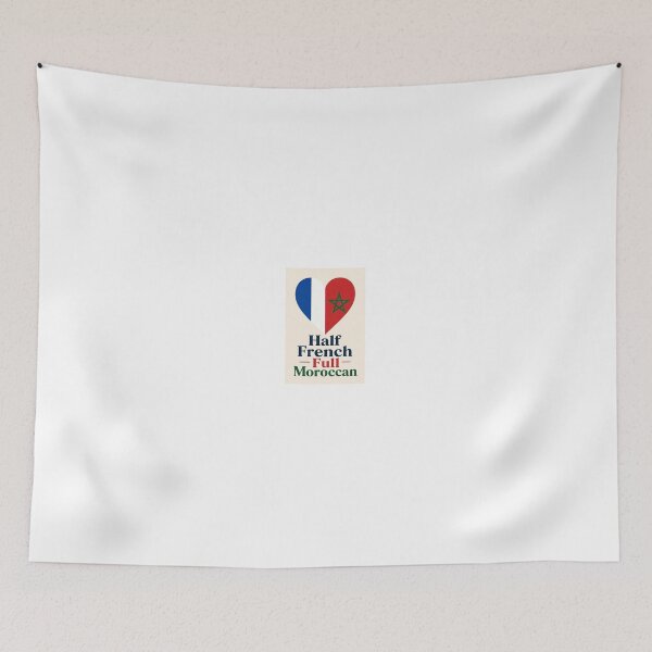 Item preview, Half French Full Moroccan Morocco Diaspora Pride Flag Football designed and sold by BledThreads.
