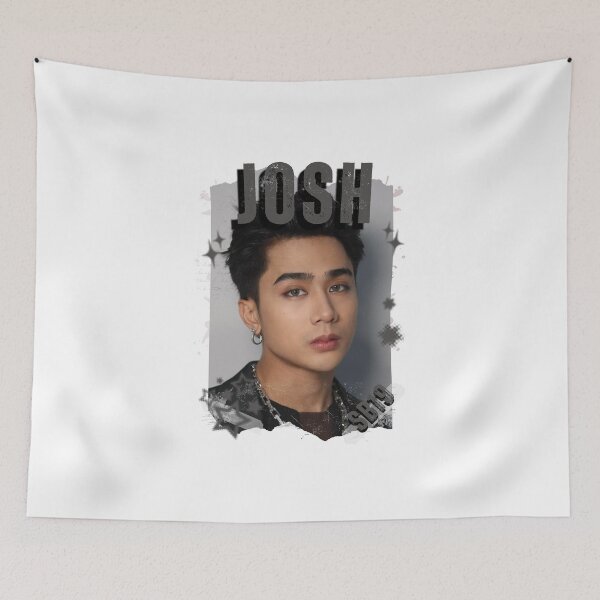 Item preview, SB19 Josh Kings of P-pop Filipino in Monochrome Black and White Collage Art Design designed and sold by HELL0WBELLO.