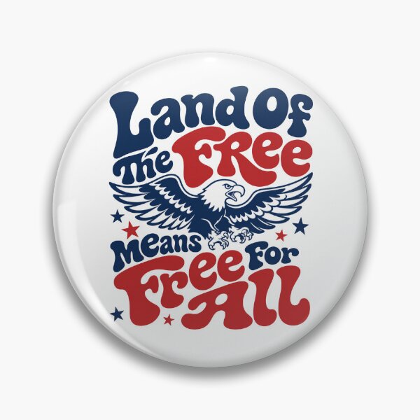 Item preview, Land Of The Free Means Free For All Patriotic Eagle designed and sold by GrooveAndGlow.
