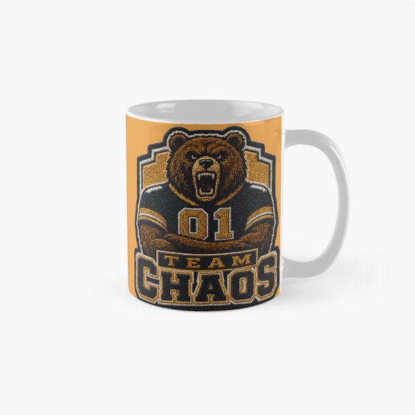 Item preview, Team Chaos Varsity Bear Mascot | Embroidered Patch Style Sports Parody designed and sold by AbderraimArt.