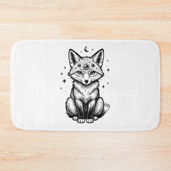 Item preview, Mystical Three Eyed Celestial Fox Gothic Lineart designed and sold by KCasual.