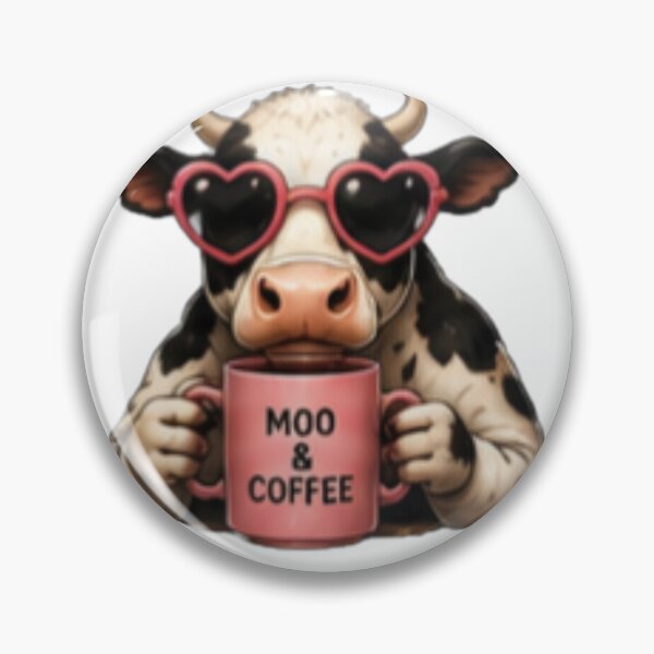 Item preview, Moo and Coffee Cute Cow Lover Design designed and sold by DailyDoodlesBySumbul.