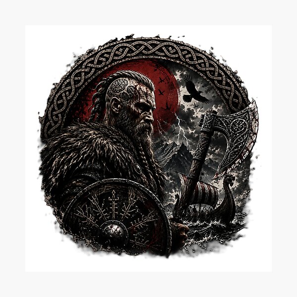 Item preview, Fierce Viking Warrior designed and sold by Thor-stone.