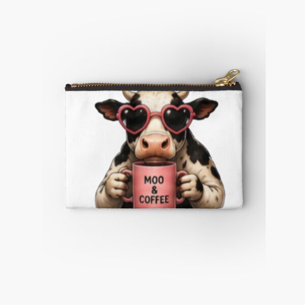 Item preview, Moo and Coffee Cute Cow Lover Design designed and sold by DailyDoodlesBySumbul.