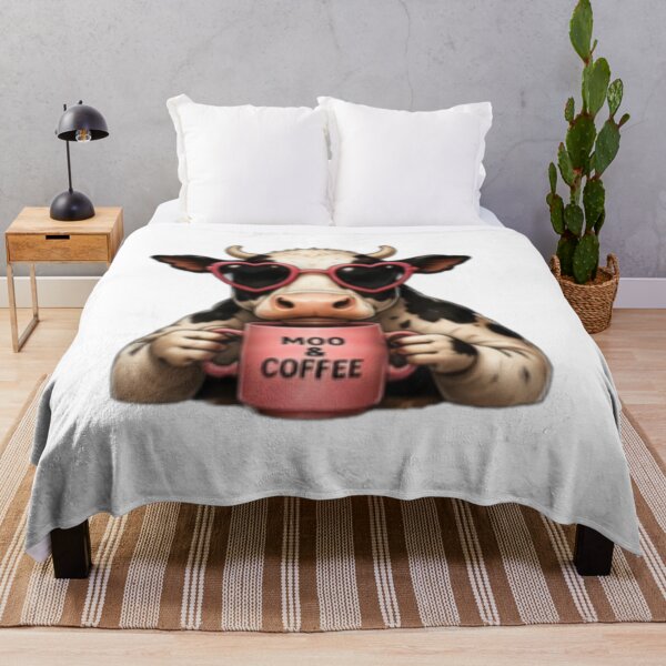 Item preview, Moo and Coffee Cute Cow Lover Design designed and sold by DailyDoodlesBySumbul.