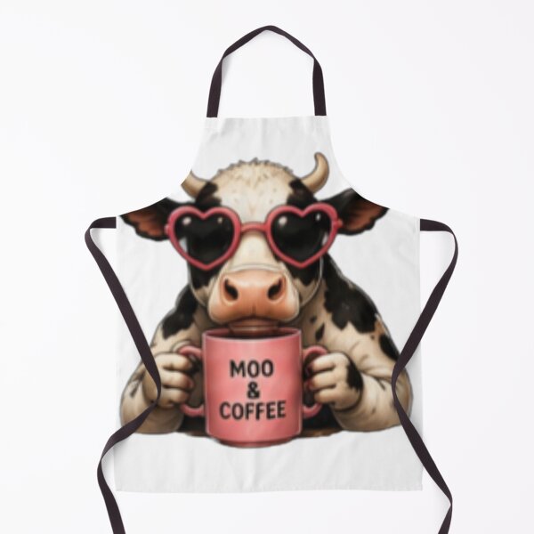Item preview, Moo and Coffee Cute Cow Lover Design designed and sold by DailyDoodlesBySumbul.