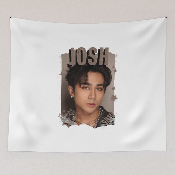 Item preview, SB19 Josh Kings of P-pop Filipino in Monochrome Black and White Collage Art Design designed and sold by HELL0WBELLO.