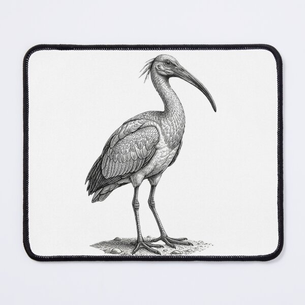 Item preview, Realistic high detail black and white ibis designed and sold by Minimalisticaly.