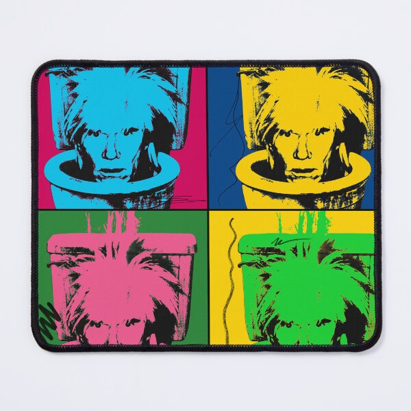 Item preview, Andy Warhol Skibidi Toilet Pop Art designed and sold by simdragonart.
