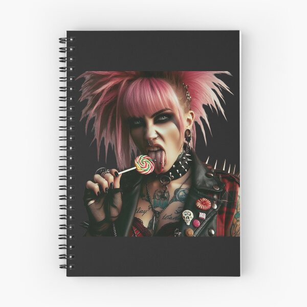 Item preview, Punk Girl Licking Swirl Lollipop designed and sold by Voodoo Store Paranormal Collections.