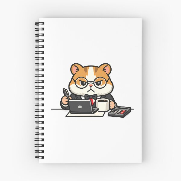 Item preview, Cute Hamster Accountant Meme Sticker - Funny Work From Home Art designed and sold by MIROUZ2000.