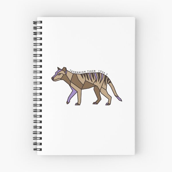 Item preview, Geometric Tasmanian Tiger - Amethyst Purple Accent designed and sold by AnimalsKnowAll.