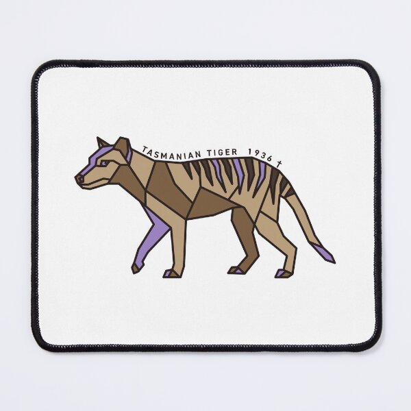 Item preview, Geometric Tasmanian Tiger - Amethyst Purple Accent designed and sold by AnimalsKnowAll.