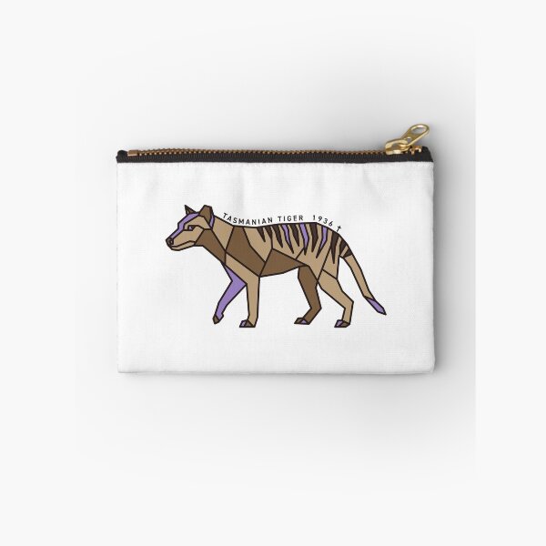 Item preview, Geometric Tasmanian Tiger - Amethyst Purple Accent designed and sold by AnimalsKnowAll.