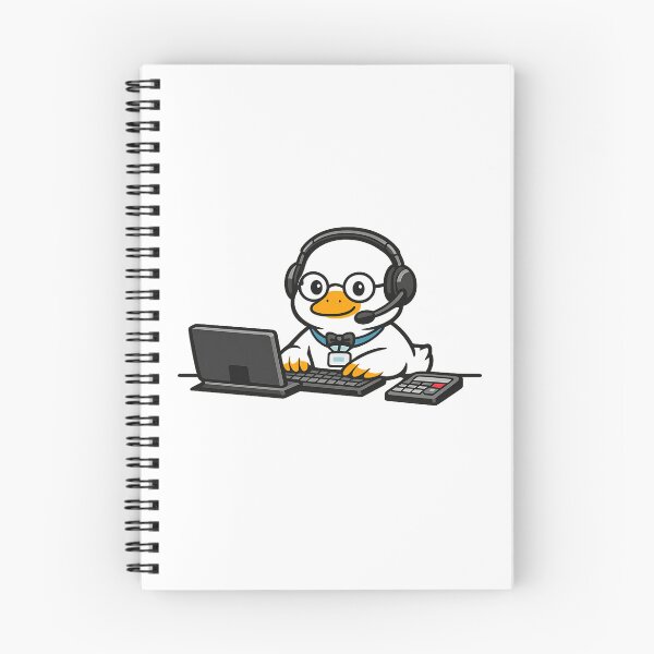 Item preview, Funny Duck Virtual Assistant Meme Sticker - Cute Support Animal Art designed and sold by MIROUZ2000.