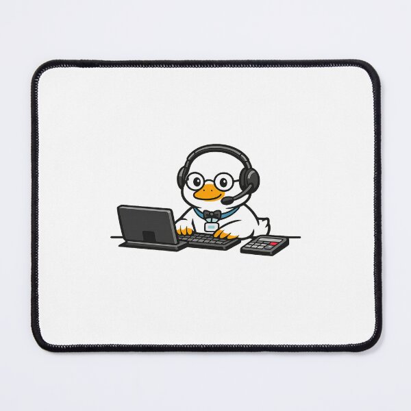 Item preview, Funny Duck Virtual Assistant Meme Sticker - Cute Support Animal Art designed and sold by MIROUZ2000.
