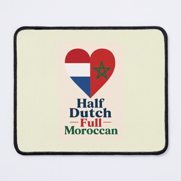 Item preview,  Half Dutch Full Moroccan Morocco Diaspora Pride Flag Football designed and sold by BledThreads.
