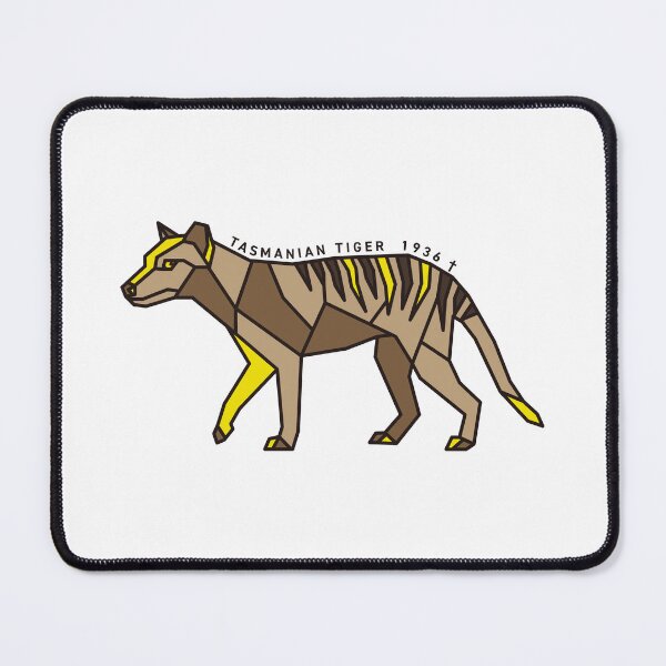 Item preview, Geometric Tasmanian Tiger - Yellow Accent designed and sold by AnimalsKnowAll.