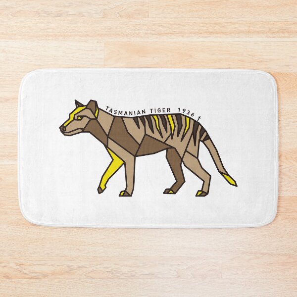 Item preview, Geometric Tasmanian Tiger - Yellow Accent designed and sold by AnimalsKnowAll.
