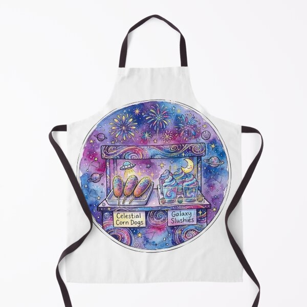 Item preview, Cosmic Food Fair | Galaxy Slushies & Celestial Corn Dogs | Cute Space Food Stand Art designed and sold by Cosmic Doodle Co..