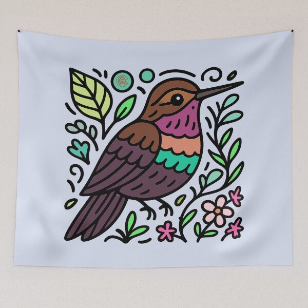 Item preview, No. 5 Paramuno Hummingbird: Iridescent Guardian of the Andean Páramo designed and sold by DianaAlunaImage.
