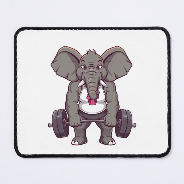 Item preview, Gym Elephant Deadlifts designed and sold by Sailing Llamas.