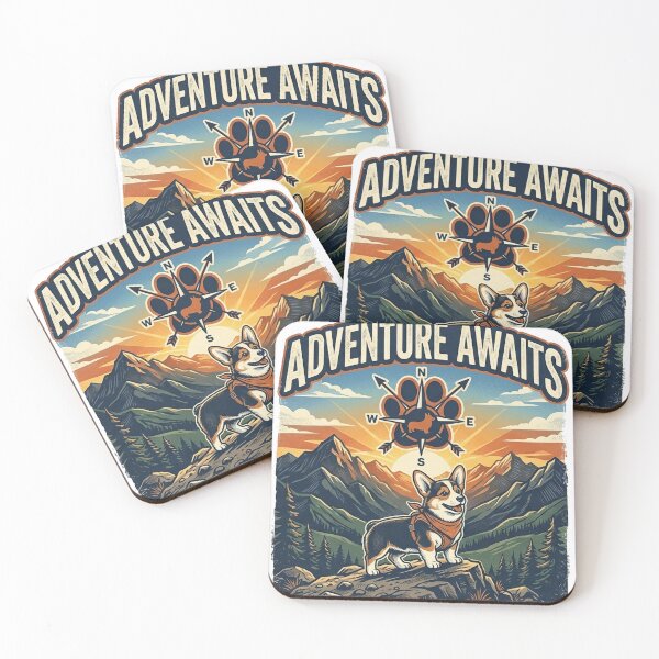 Item preview, Cute Corgi Adventure Awaits Mountain Shirt, Corgi Hiking Outdoor Explorer Tee, Corgi Adventure Gift for Dog Lovers and Hikers designed and sold by Wearable Canvas...