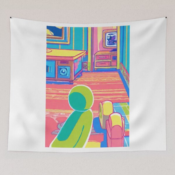 Item preview, Art - Abstract digital art, Psychedelic domestic interior designed and sold by Reverso-Design.