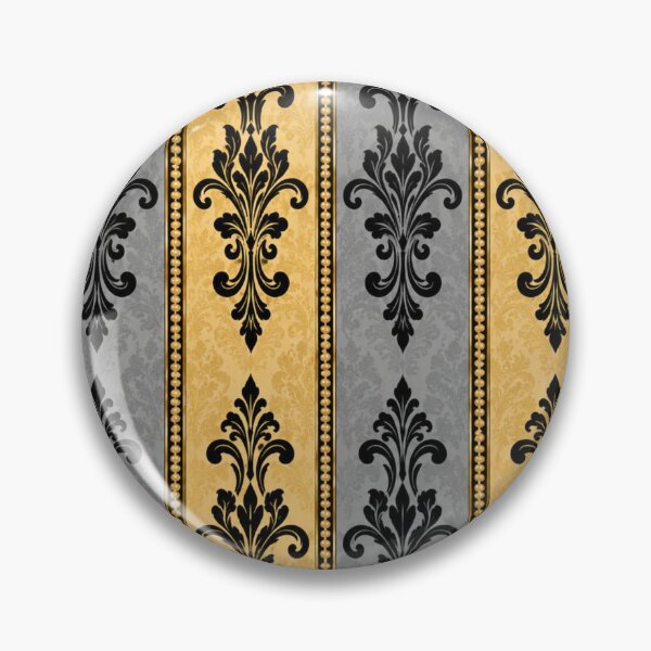 Item preview, Black, Gray & Gold Striped Damask designed and sold by DesignsByPrnces.