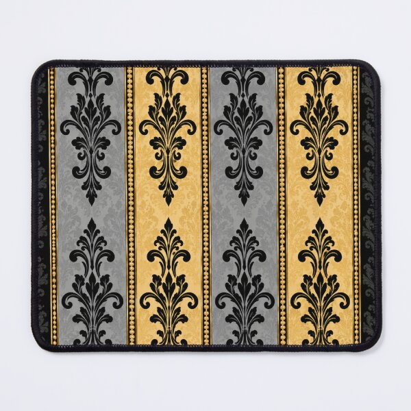 Item preview, Black, Gray & Gold Striped Damask designed and sold by DesignsByPrnces.