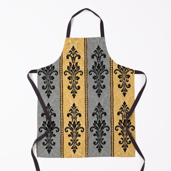Item preview, Black, Gray & Gold Striped Damask designed and sold by DesignsByPrnces.