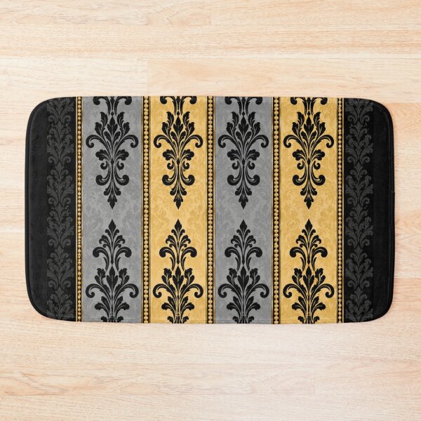 Item preview, Black, Gray & Gold Striped Damask designed and sold by DesignsByPrnces.