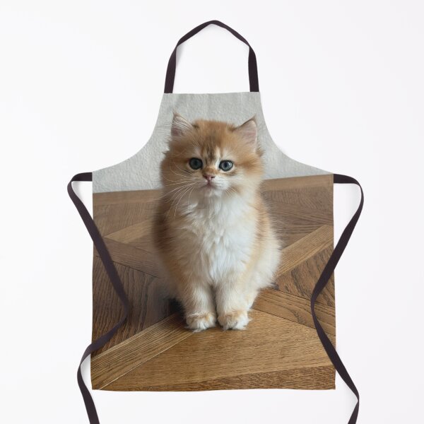 Item preview, Cute Fluffy Ginger Kitten Sitting On Wooden Floor designed and sold by oxananemyrovska.