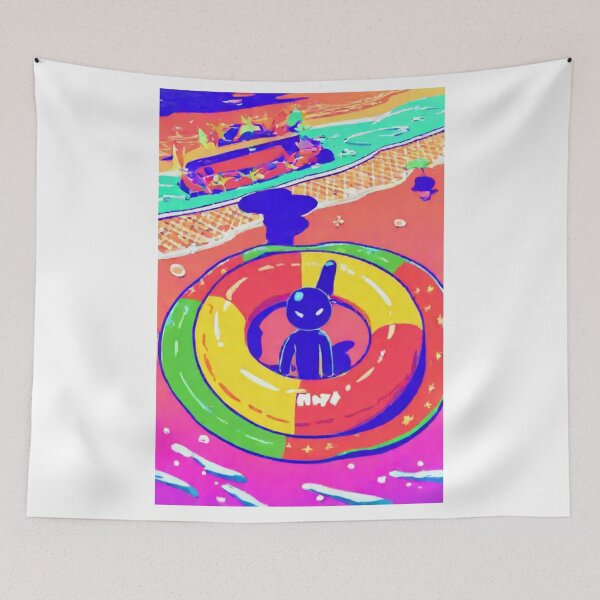 Item preview, Art - Absurdist Graphic Work, Dreamlike Float in Saturated Palette designed and sold by Reverso-Design.