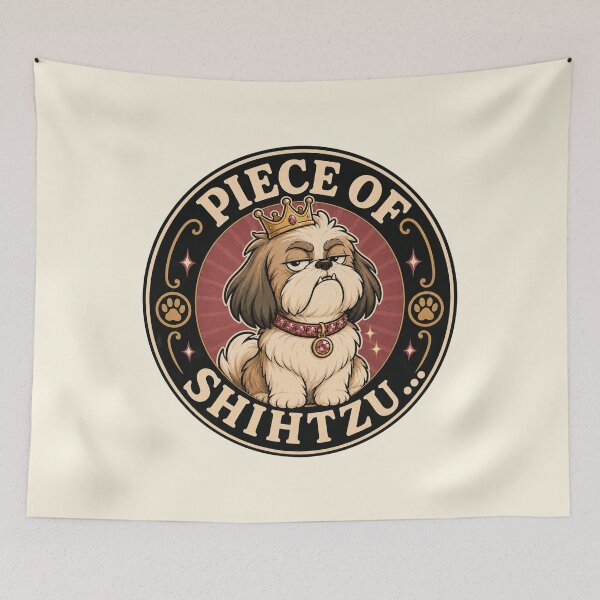 Item preview, Piece of Shihtzu Funny Shih Tzu Dog Pun Gift designed and sold by Anyshca.