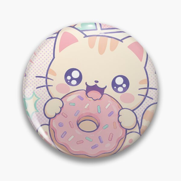 Item preview, Kawaii Kitten Donut Comic Panels designed and sold by Gift Phrase Studio.