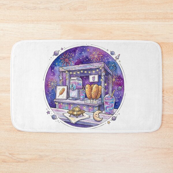 Item preview, Cosmic Carnival Food Stand | Galaxy Slushies & Celestial Corn Dogs | Cute Space Festival Art designed and sold by Cosmic Doodle Co..
