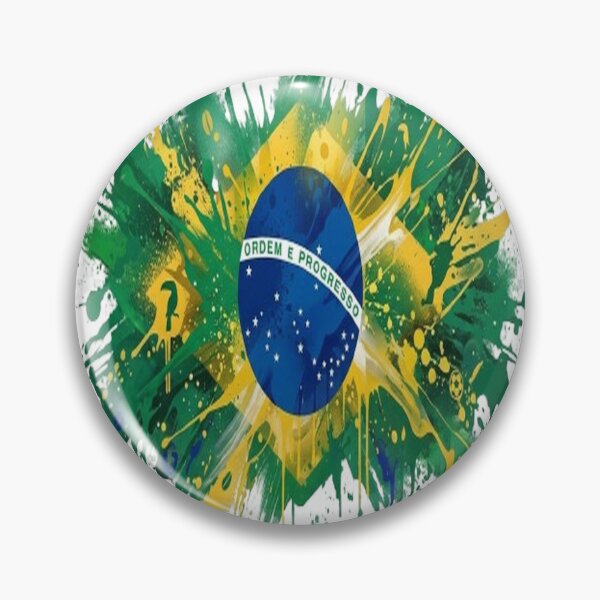Item preview, Abstract Graffiti Explosion of Brazil Flag Colors designed and sold by GraffiCity.