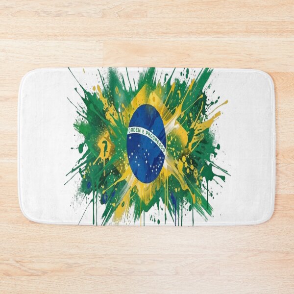 Item preview, Abstract Graffiti Explosion of Brazil Flag Colors designed and sold by GraffiCity.