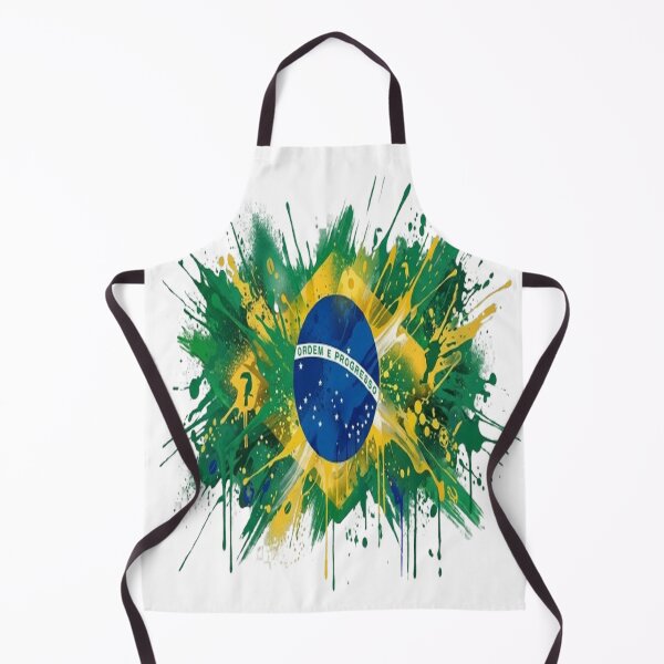 Item preview, Abstract Graffiti Explosion of Brazil Flag Colors designed and sold by GraffiCity.