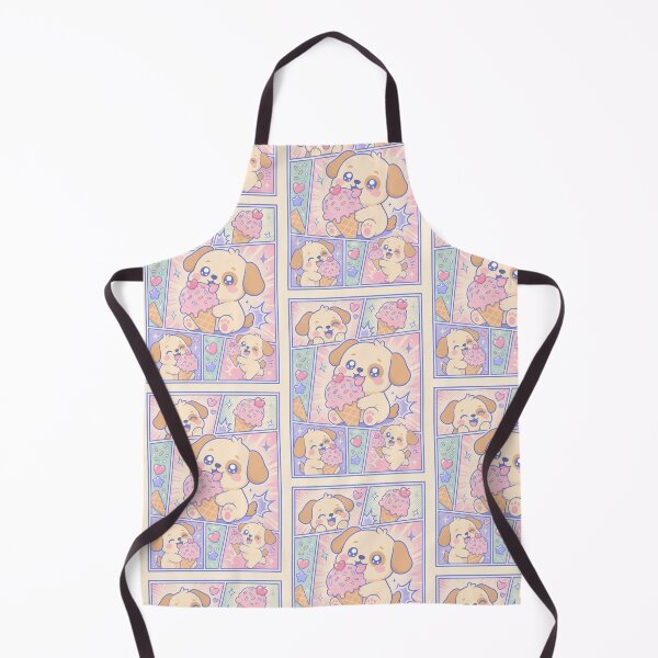 Item preview, Kawaii Puppy Ice Cream Comic Panels designed and sold by Gift Phrase Studio.