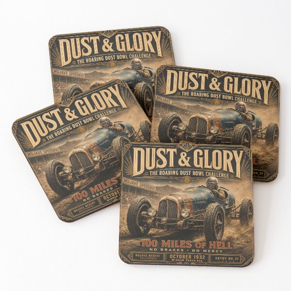 Item preview, Dust & Glory Vintage Racing Poster 1932 designed and sold by thirtyonestars.