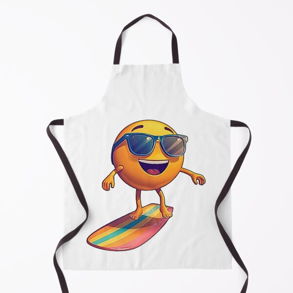 Item preview, Cool Sunglasses Emoji Surfing – Summer Vibes Cartoon T-Shirt Design designed and sold by MerchWSzpilkach.