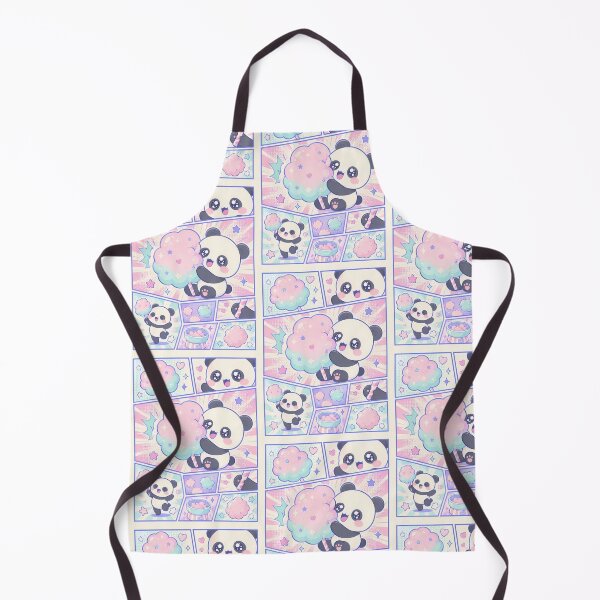 Item preview, Kawaii Panda Cotton Candy Comic Panels designed and sold by Gift Phrase Studio.