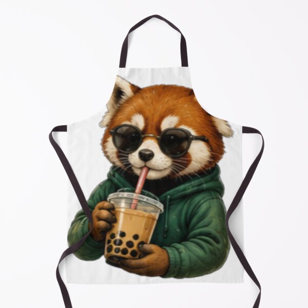 Item preview, Cool Red Panda Bubble Tea designed and sold by DailyDoodlesBySumbul.