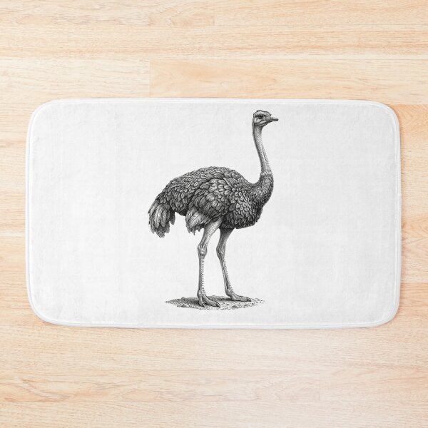 Item preview, Realistic high detail black and white ostrich designed and sold by Minimalisticaly.